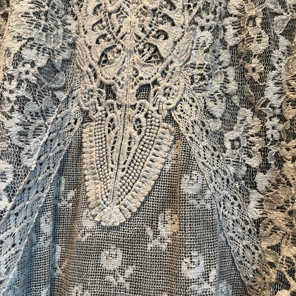 Free People Lace Tank Grey Size Small - Picture 3 of 6